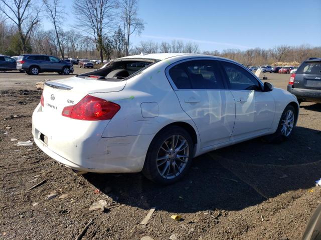 JN1CV6ARXBM352256 - 2011 INFINITI G37 WHITE photo 3