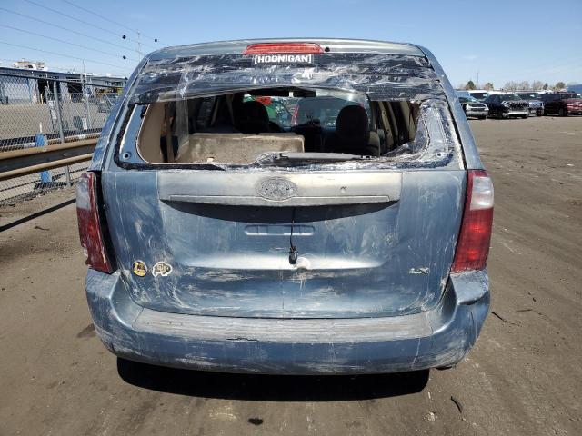 KNDMB233066020204 - 2006 KIA SEDONA EX BLUE photo 6