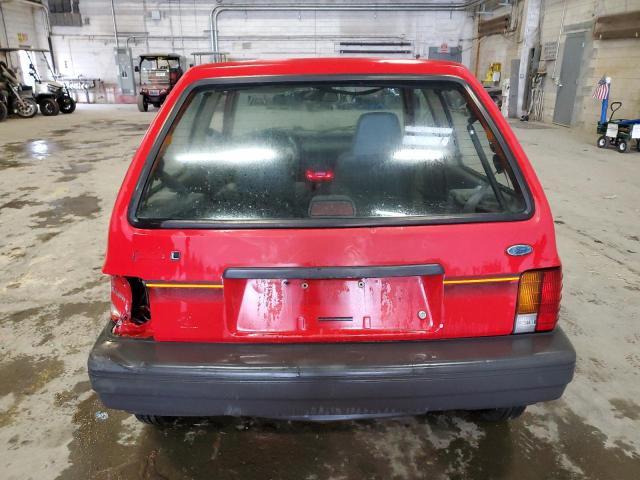 KNJPT05HXN6114626 - 1992 FORD FESTIVA L RED photo 6