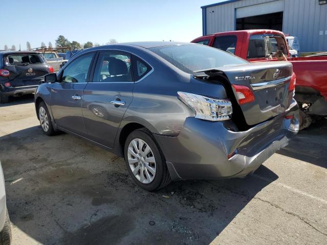 3N1AB7AP1FY378798 - 2015 NISSAN SENTRA S GRAY photo 2