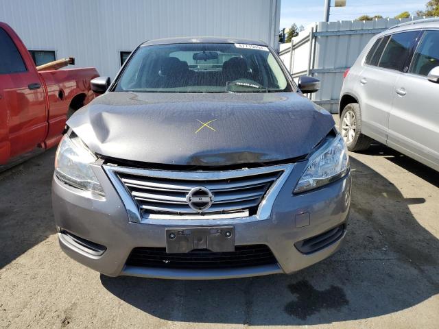 3N1AB7AP1FY378798 - 2015 NISSAN SENTRA S GRAY photo 5