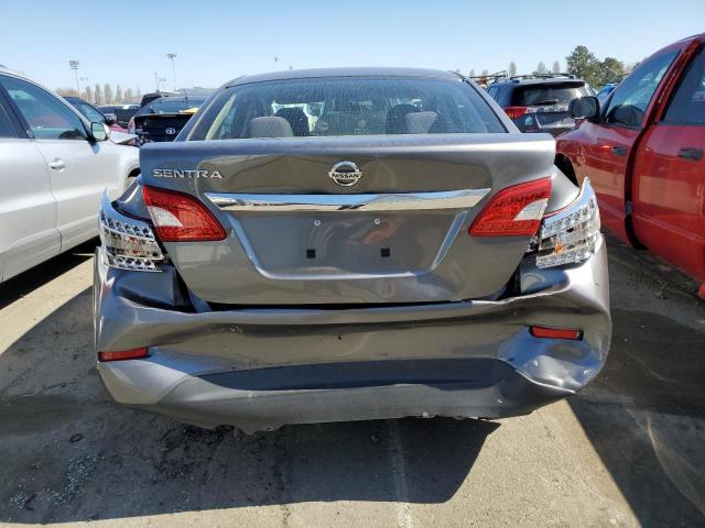 3N1AB7AP1FY378798 - 2015 NISSAN SENTRA S GRAY photo 6