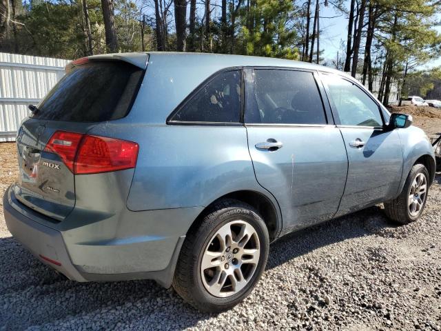 2HNYD28307H541776 - 2007 ACURA MDX TECHNOLOGY TEAL photo 3