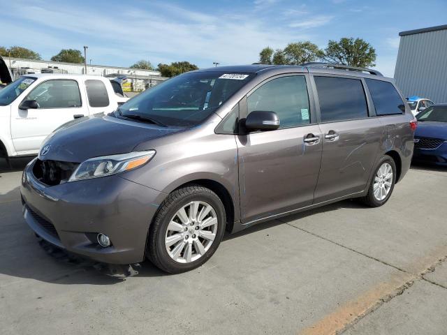 5TDYZ3DC1HS781666 - 2017 TOYOTA SIENNA XLE GRAY photo 1