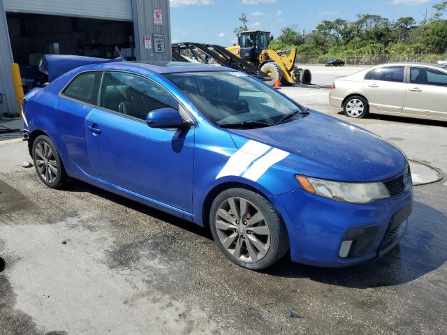 KNAFW6A36C5622174 - 2012 KIA FORTE SX BLUE photo 4