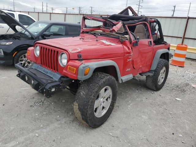 1J4FA49S0YP732063 - 2000 JEEP WRANGLER / SPORT RED photo 1