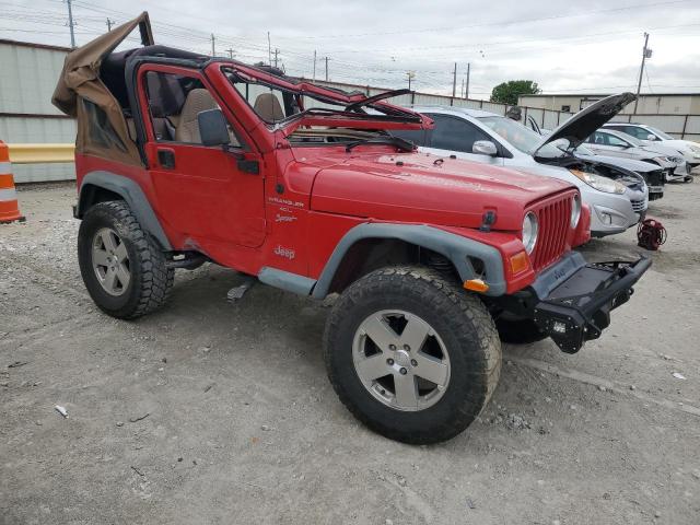 1J4FA49S0YP732063 - 2000 JEEP WRANGLER / SPORT RED photo 4