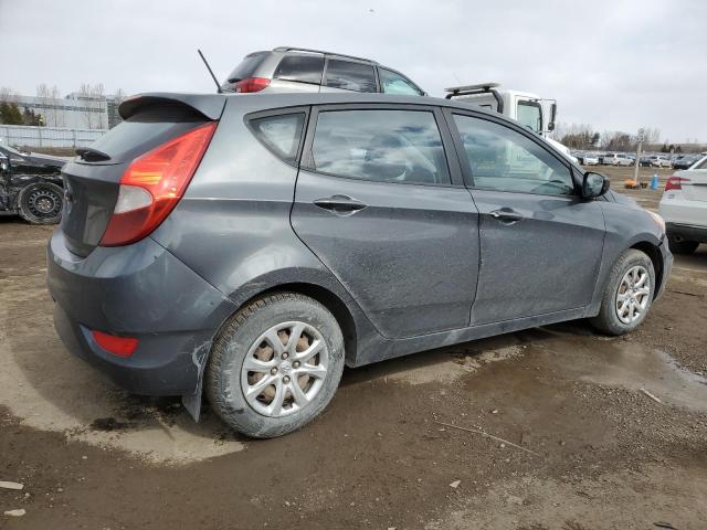 KMHCT5AE6CU006941 - 2012 HYUNDAI ACCENT GLS GRAY photo 3