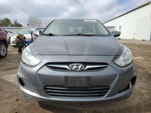 KMHCT5AE6CU006941 - 2012 HYUNDAI ACCENT GLS GRAY photo 5