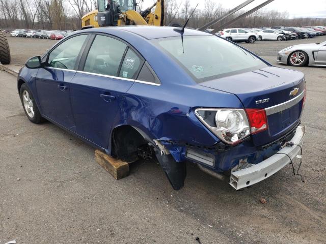 1G1PF5SC0C7195345 - 2012 CHEVROLET CRUZE LT BLUE photo 2