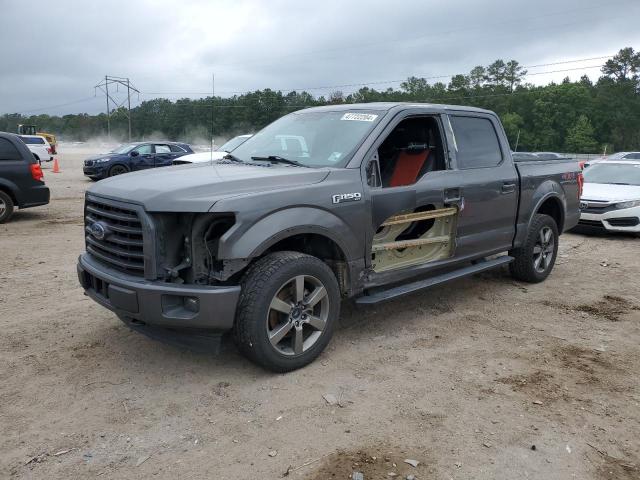 1FTEW1EG6HKC10117 - 2017 FORD F150 SUPERCREW GRAY photo 1