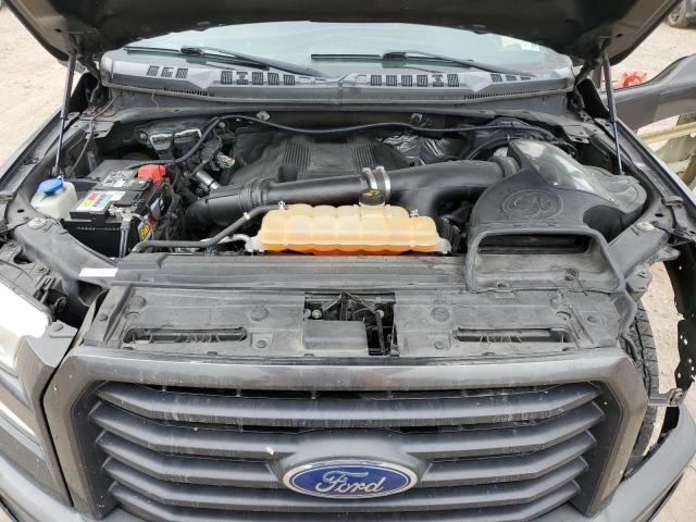 1FTEW1EG6HKC10117 - 2017 FORD F150 SUPERCREW GRAY photo 11