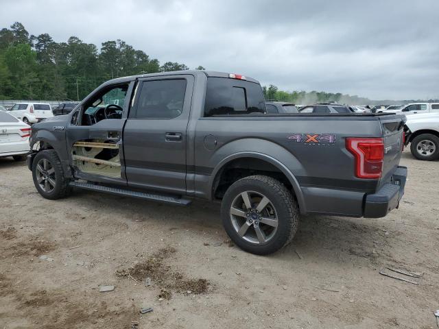 1FTEW1EG6HKC10117 - 2017 FORD F150 SUPERCREW GRAY photo 2