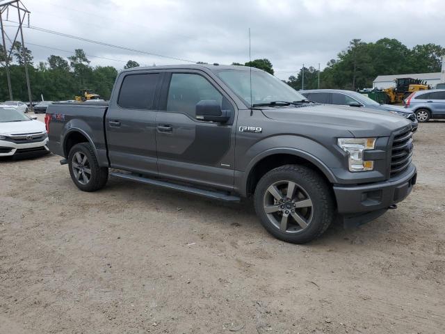 1FTEW1EG6HKC10117 - 2017 FORD F150 SUPERCREW GRAY photo 4