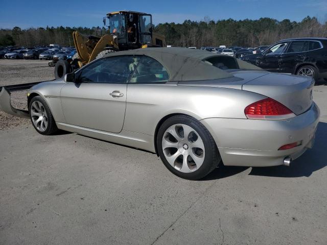 WBAEK73455B325209 - 2005 BMW 645 CI AUTOMATIC SILVER photo 2