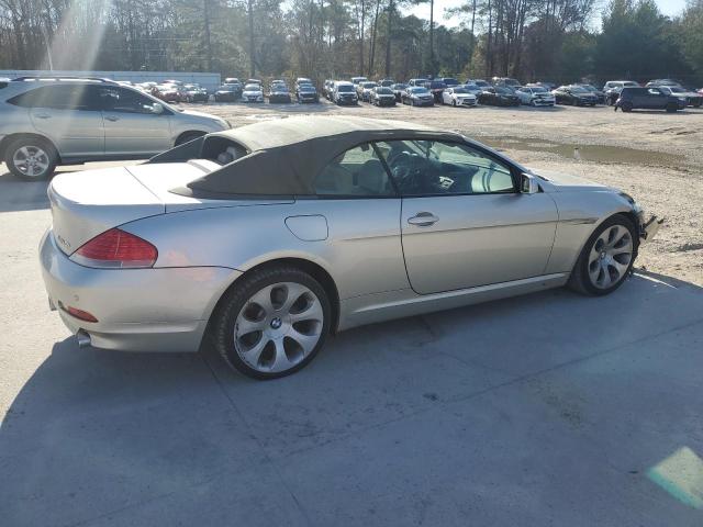 WBAEK73455B325209 - 2005 BMW 645 CI AUTOMATIC SILVER photo 3