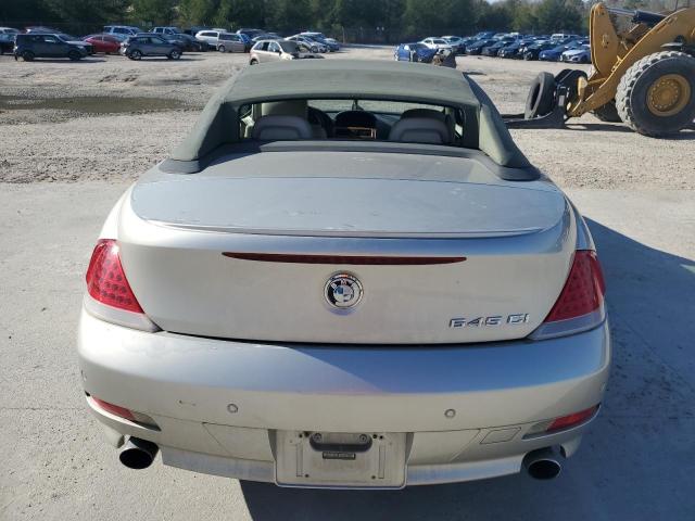 WBAEK73455B325209 - 2005 BMW 645 CI AUTOMATIC SILVER photo 6