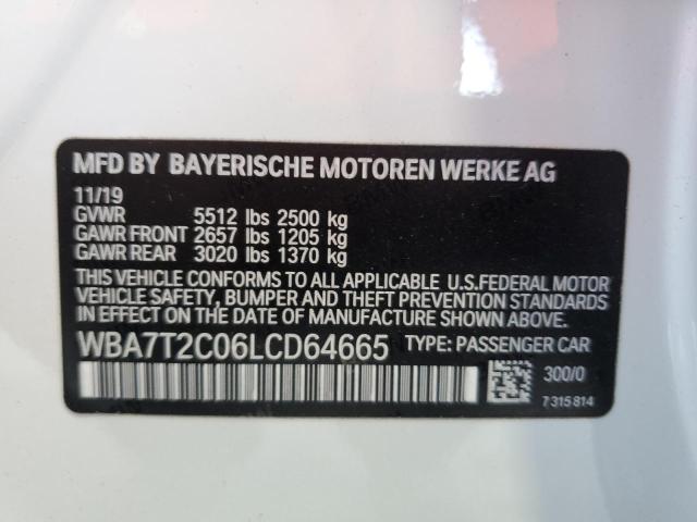 WBA7T2C06LCD64665 - 2020 BMW 740 I WHITE photo 13