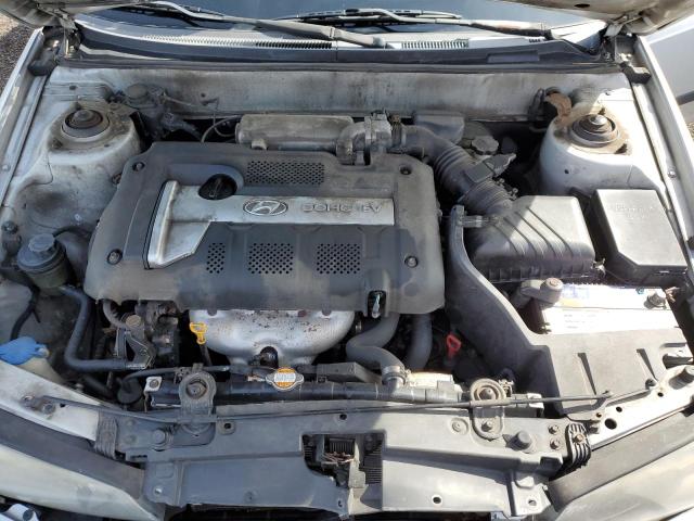 KMHDN56D06U181253 - 2006 HYUNDAI ELANTRA GLS SILVER photo 11