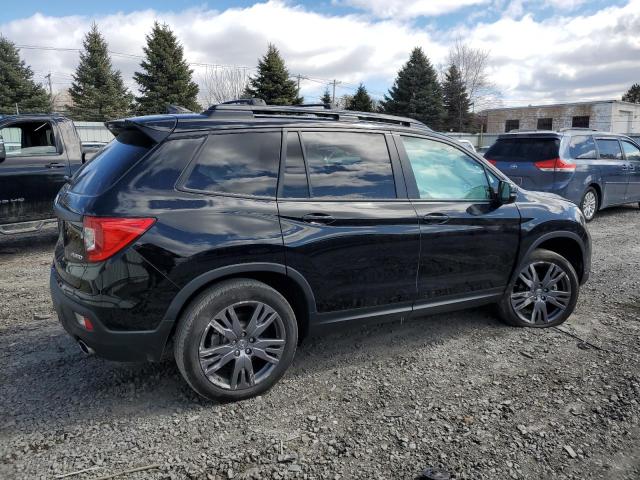 5FNYF8H54MB040931 - 2021 HONDA PASSPORT EXL BLACK photo 3