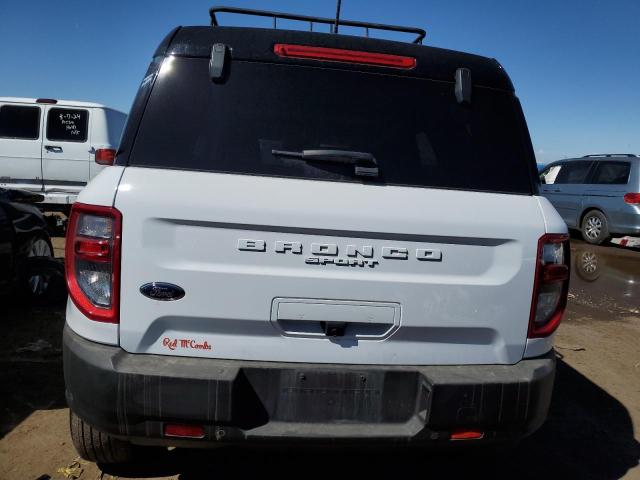 3FMCR9C62MRB23307 - 2021 FORD BRONCO SPO OUTER BANKS WHITE photo 6