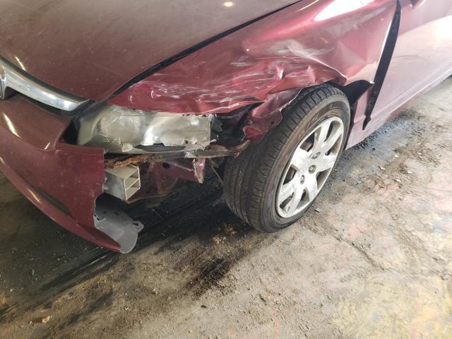 1HGFA16538L094838 - 2008 HONDA CIVIC LX MAROON photo 9