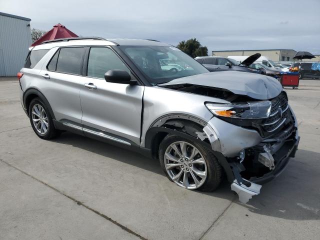 1FMSK8DH8MGB96294 - 2021 FORD EXPLORER XLT 灰色 照片 4