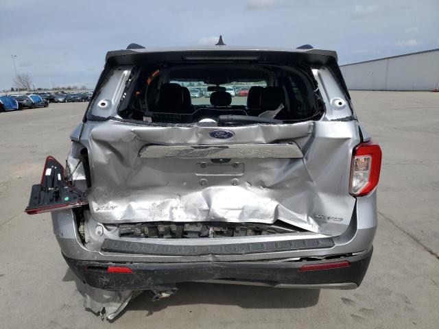 1FMSK8DH8MGB96294 - 2021 FORD EXPLORER XLT 灰色 照片 6