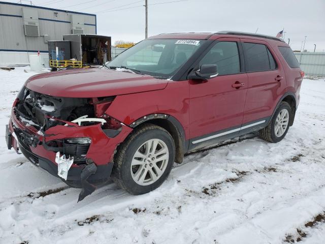 1FM5K8D80KGB05657 - 2019 FORD EXPLORER XLT RED photo 1