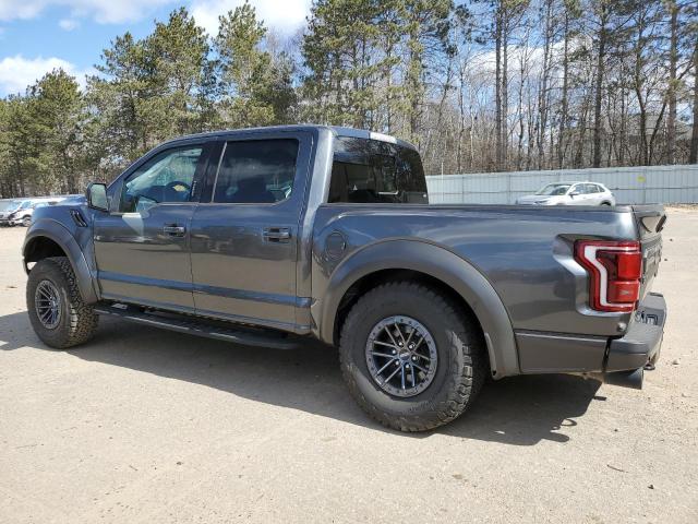 1FTFW1RG3KFC80950 - 2019 FORD F150 RAPTOR GRAY photo 2