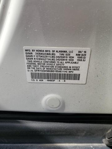 5FRYD3H98GB019546 - 2016 ACURA MDX ADVANCE WHITE photo 13