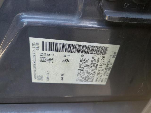 1N4AL21E29C110826 - 2009 NISSAN ALTIMA 2.5 BLACK photo 13