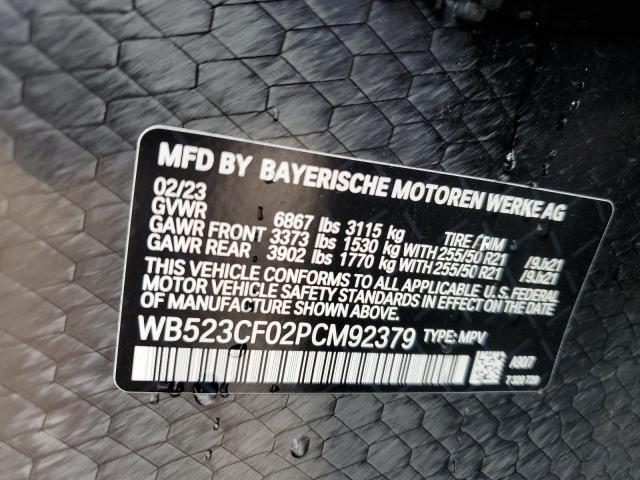 WB523CF02PCM92379 - 2023 BMW IX XDRIVE50 Gris photo 13