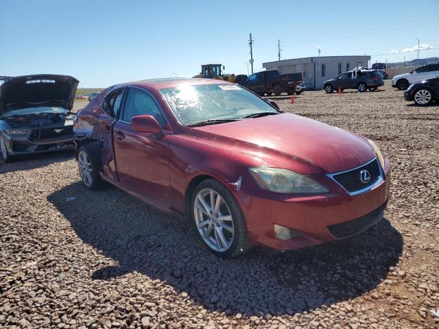 JTHBK262X65002839 - 2006 LEXUS IS 250 RED photo 4