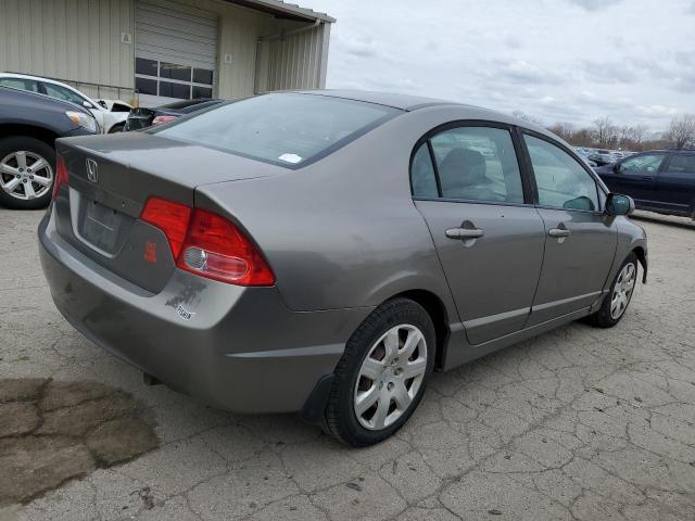 1HGFA16558L110750 - 2008 HONDA CIVIC LX GRAY photo 3