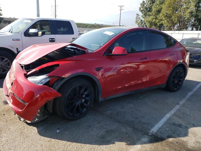 7SAYGAEE9NF407903 - 2022 TESLA MODEL Y RED photo 1