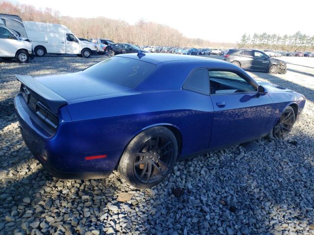 2C3CDZFJ1NH192123 - 2022 DODGE CHALLENGER R/T SCAT PACK BLUE photo 3