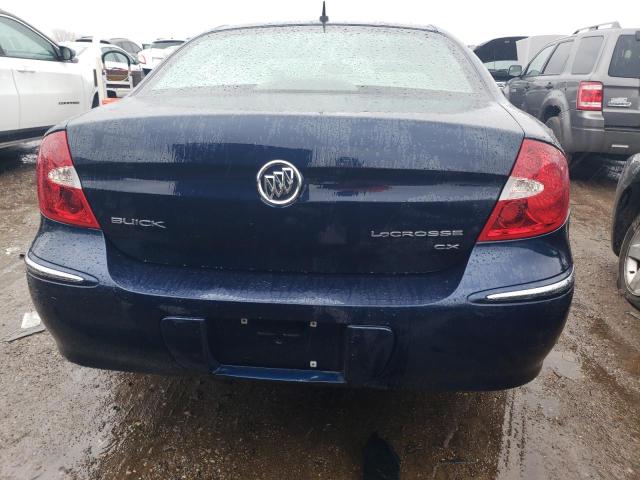 2G4WC582681361362 - 2008 BUICK LACROSSE CX BLUE photo 6