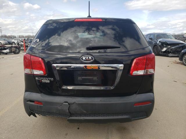 5XYKT3A11BG010414 - 2011 KIA SORENTO BASE BLACK photo 6