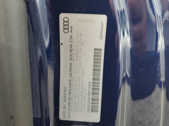 WAUCGAFH1EN012998 - 2014 AUDI S5 PREMIUM PLUS ლურჯი ფოტო 12