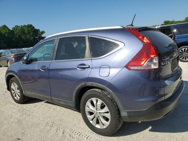 5J6RM3H7XDL009298 - 2013 HONDA CR-V EXL BLUE photo 2