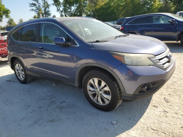 5J6RM3H7XDL009298 - 2013 HONDA CR-V EXL BLUE photo 4