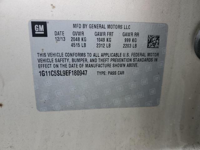 1G11C5SL9EF180947 - 2014 CHEVROLET MALIBU 1LT GOLD photo 12