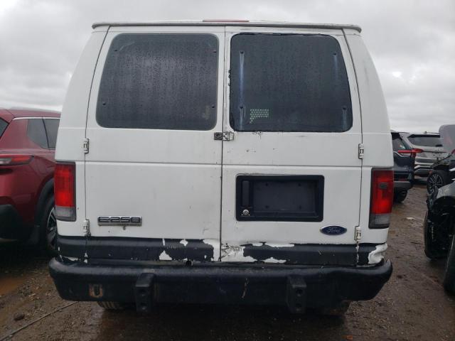 1FTNE24W18DA87462 - 2008 FORD ECONOLINE E250 VAN WHITE photo 6