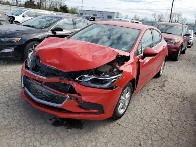 3G1BE6SM2HS594424 - 2017 CHEVROLET CRUZE LT RED photo 1