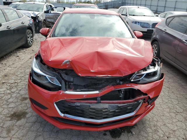3G1BE6SM2HS594424 - 2017 CHEVROLET CRUZE LT RED photo 5