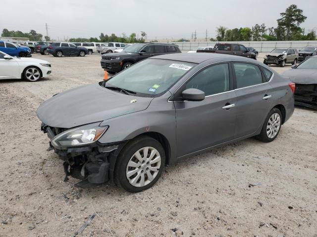 3N1AB7AP3GL679054 - 2016 NISSAN SENTRA S GRAY photo 1