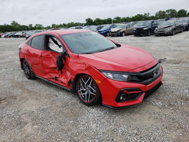 SHHFK7H47MU207608 - 2021 HONDA CIVIC SPORT RED photo 1