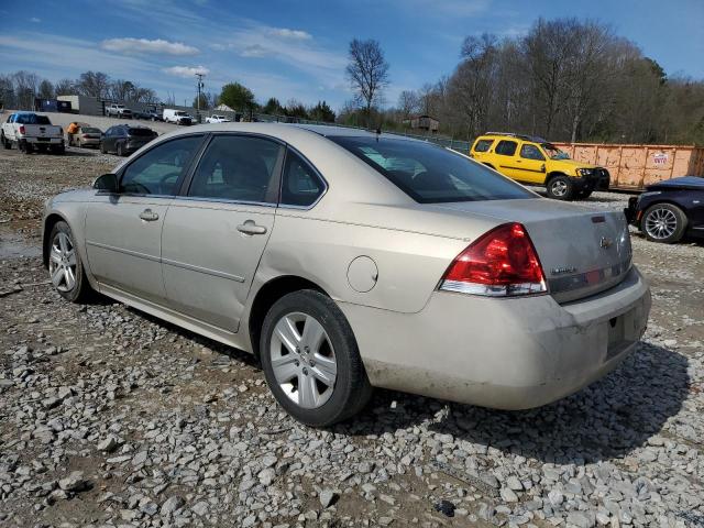 2G1WA5EK9B1104307 - 2011 CHEVROLET IMPALA LS GOLD photo 2