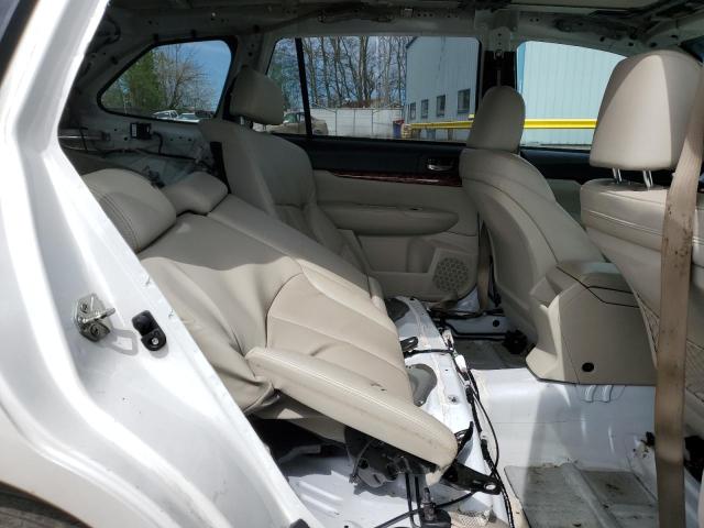 4S4BRCKC5B3367304 - 2011 SUBARU OUTBACK 2.5I LIMITED WHITE photo 10